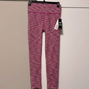 Women’s Pink Lined Capri Leggings